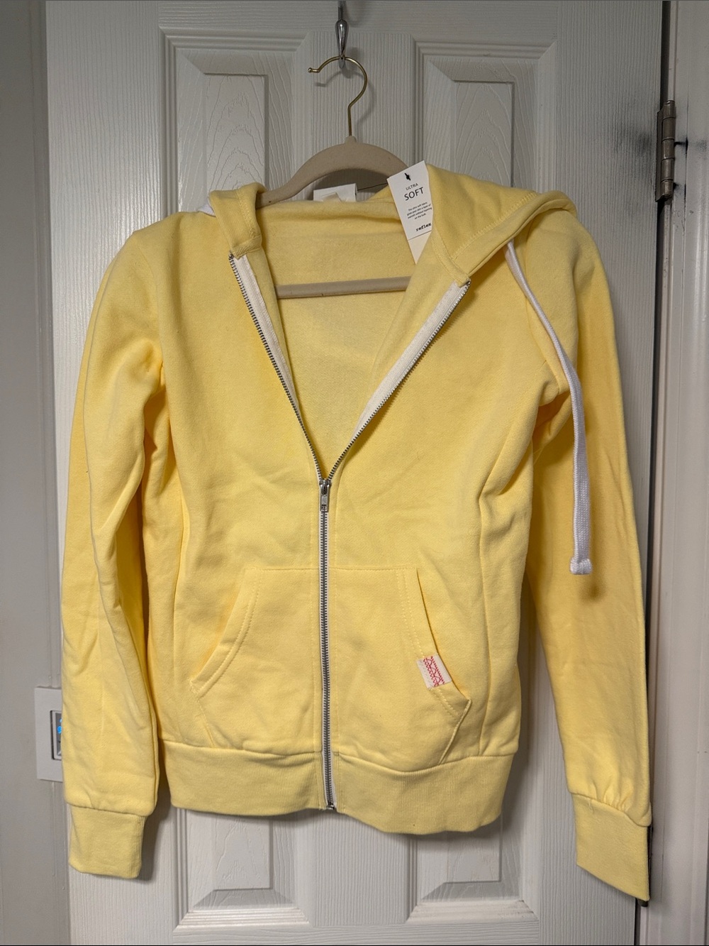 Reflex Pastel Yellow Full-Zip Hooded Sweatshirt